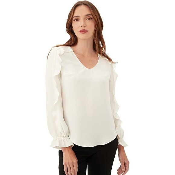 💕TRINA TURK💕 Owl Top ~ White Medium M NWT - Picture 1 of 12